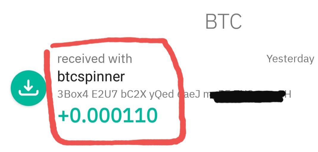 بیت کوین رایگان با چرخاندن اسپینر