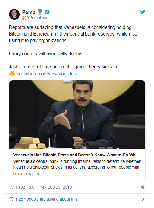 ونزوئلا و بیت کوین!