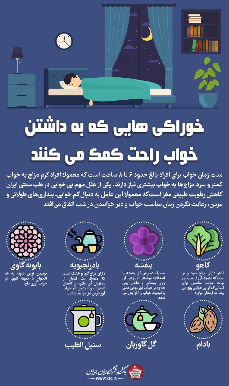 خوراکی هایی که به داشتن خواب راحت کمک می‌کنند