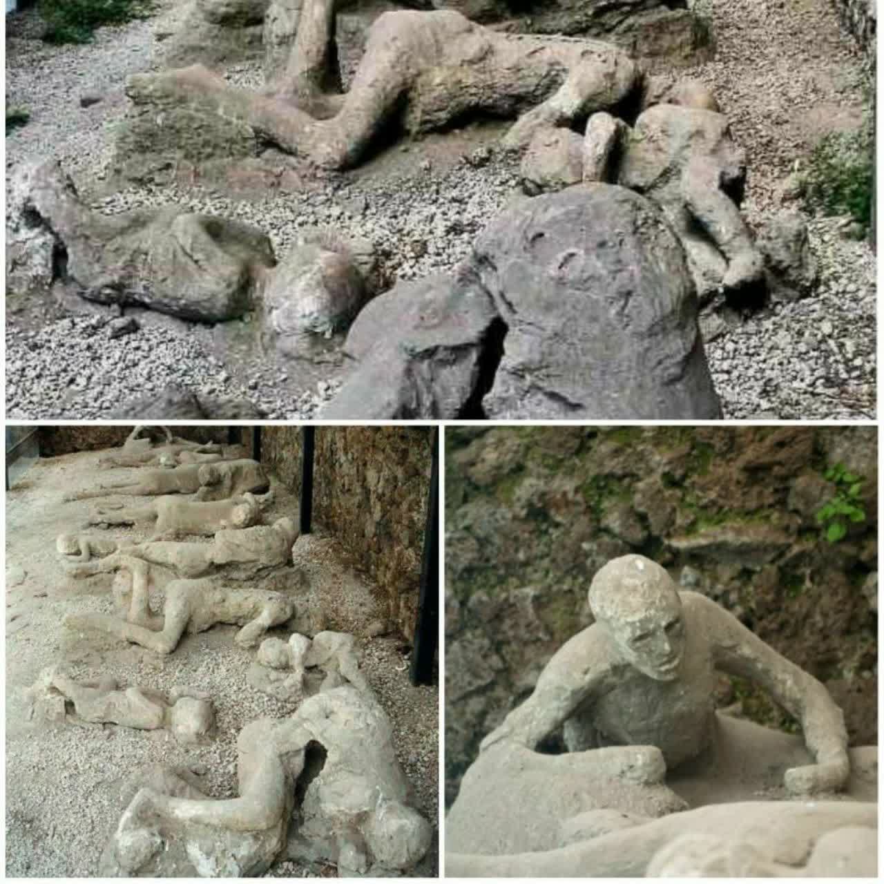 مجسمه اهالی شهر pompeii ایتالیا