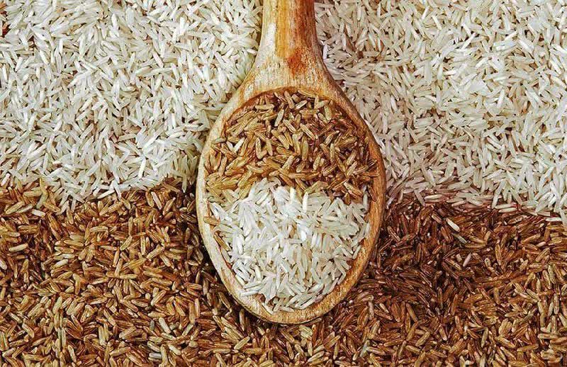تفاوت برنج سفید و سبوس دار 