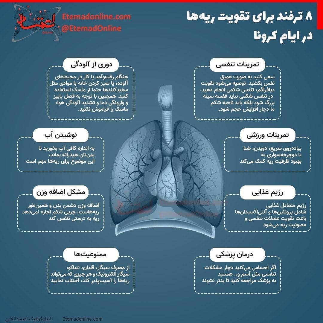 ترفند های تقویت ریه