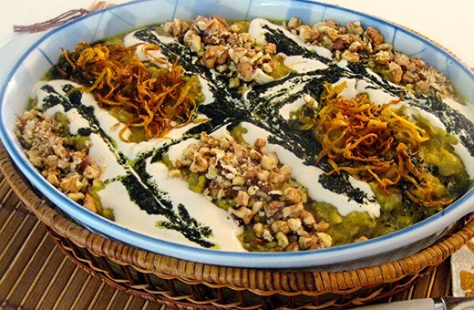 طرز تهیه کشک و بادمجان 