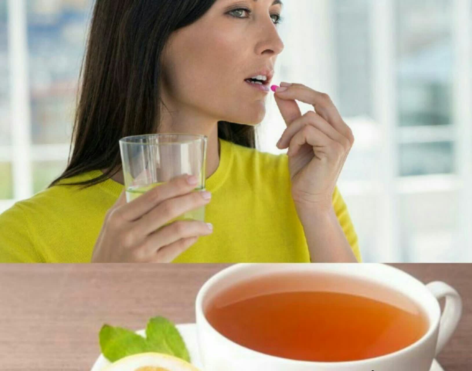 با معده خالی چایی یا دارو نخورید