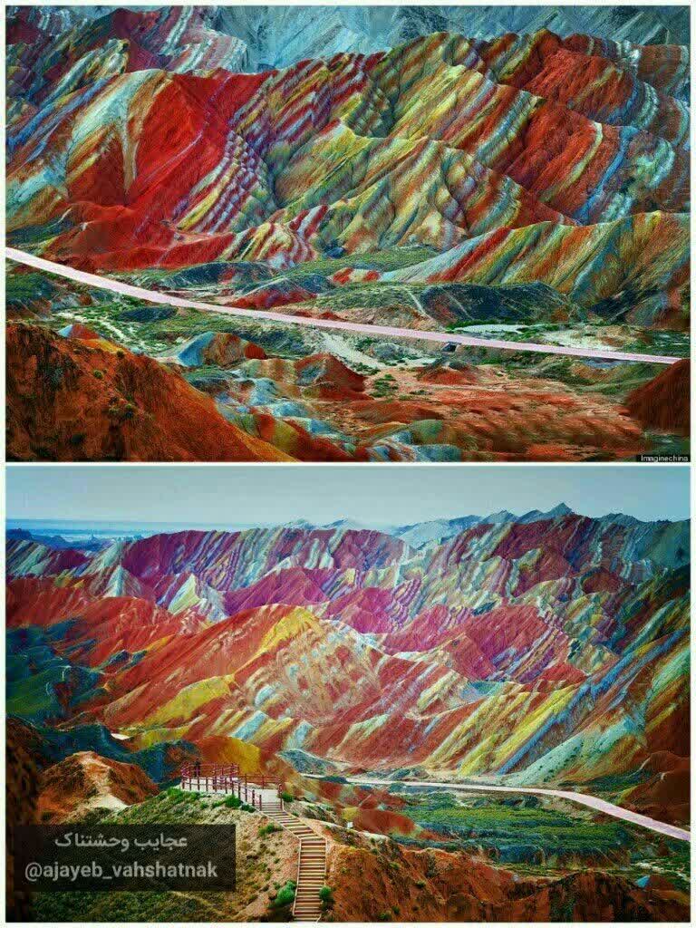 کوهستان رنگین zhangye danxia