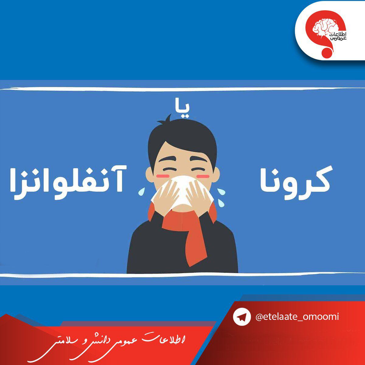 تفاوت بین کرونا و آنفلانزا