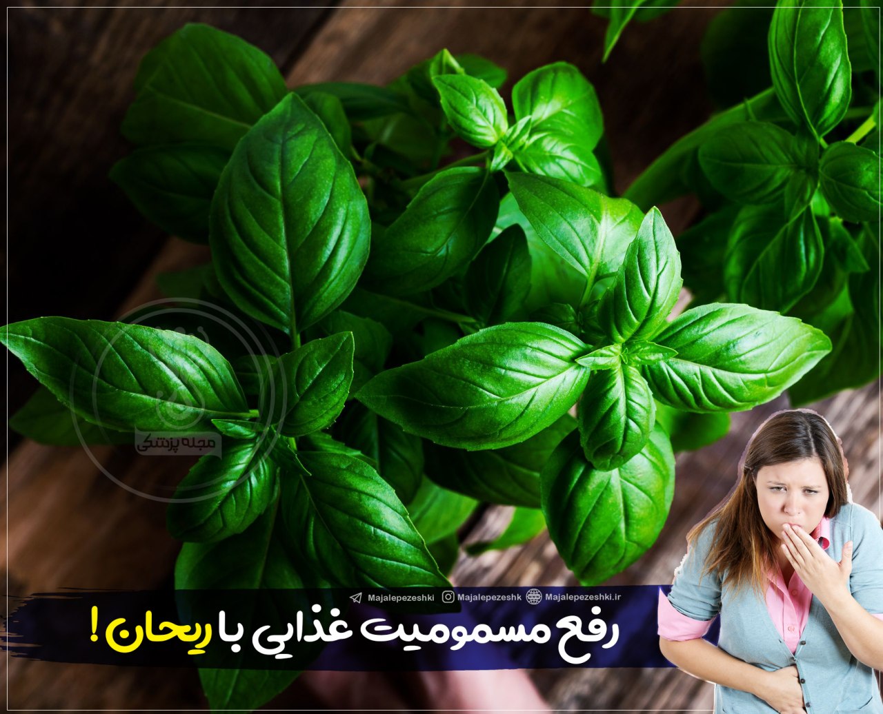 رفع مسمومیت غذایی با ریحان