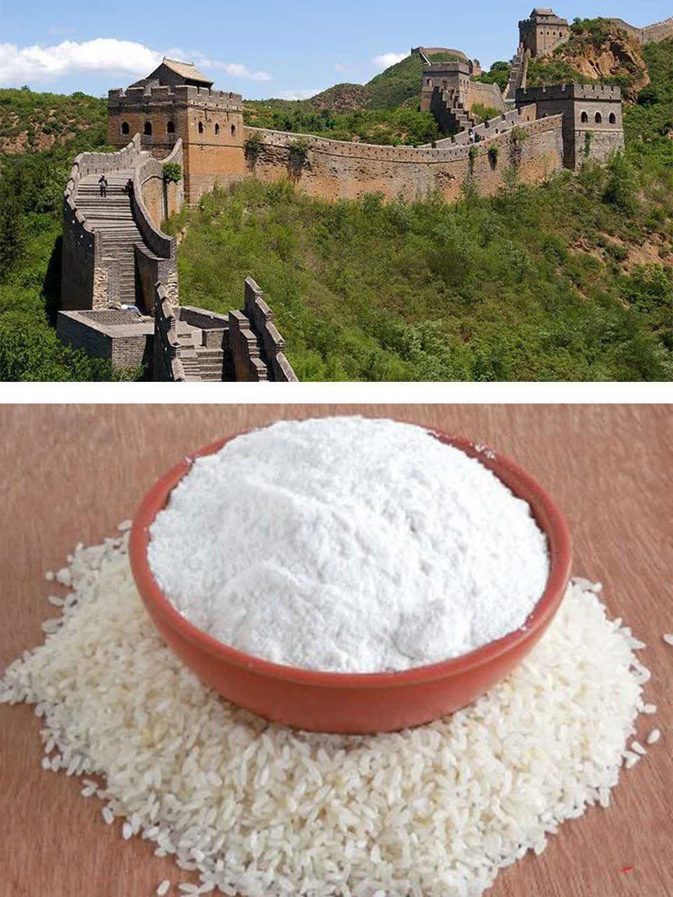 وجود ماده خوراکی در دیوار چین