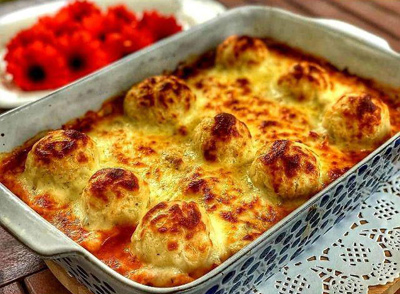 طرز تهیه خوراک مرغ و توپک سیب زمینی