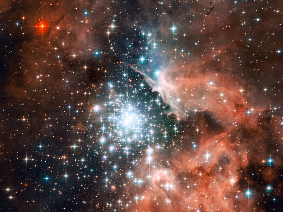 خوشه ستارگان سحابی NGC 3603