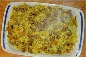 طرز تهیه ی کلم پلوی شیرازی