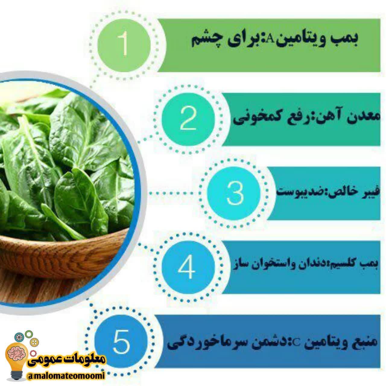 اسفناج سرتاپا را درمان میکند