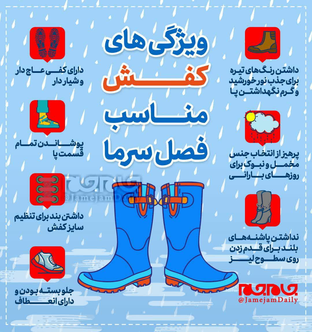 ویژگی‌های کفش مناسب فصل سرما