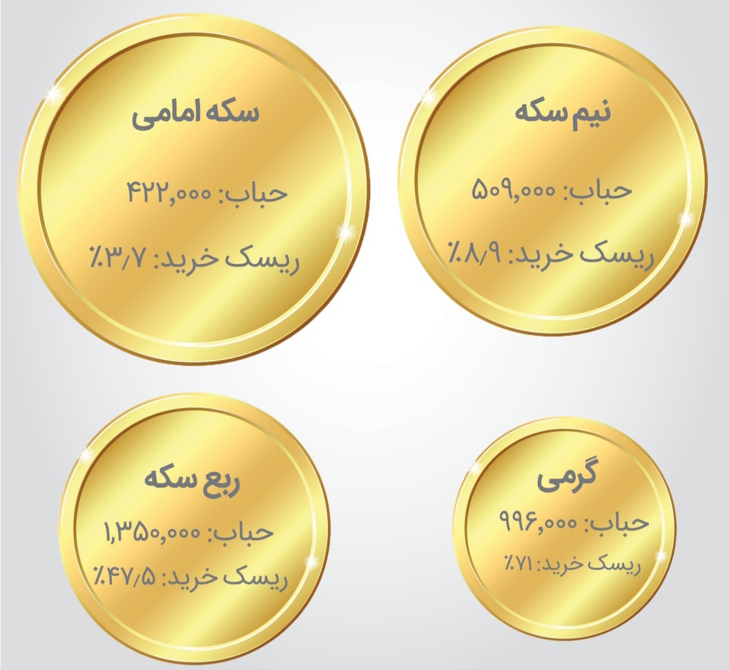 ترک عمیق در حباب سکه