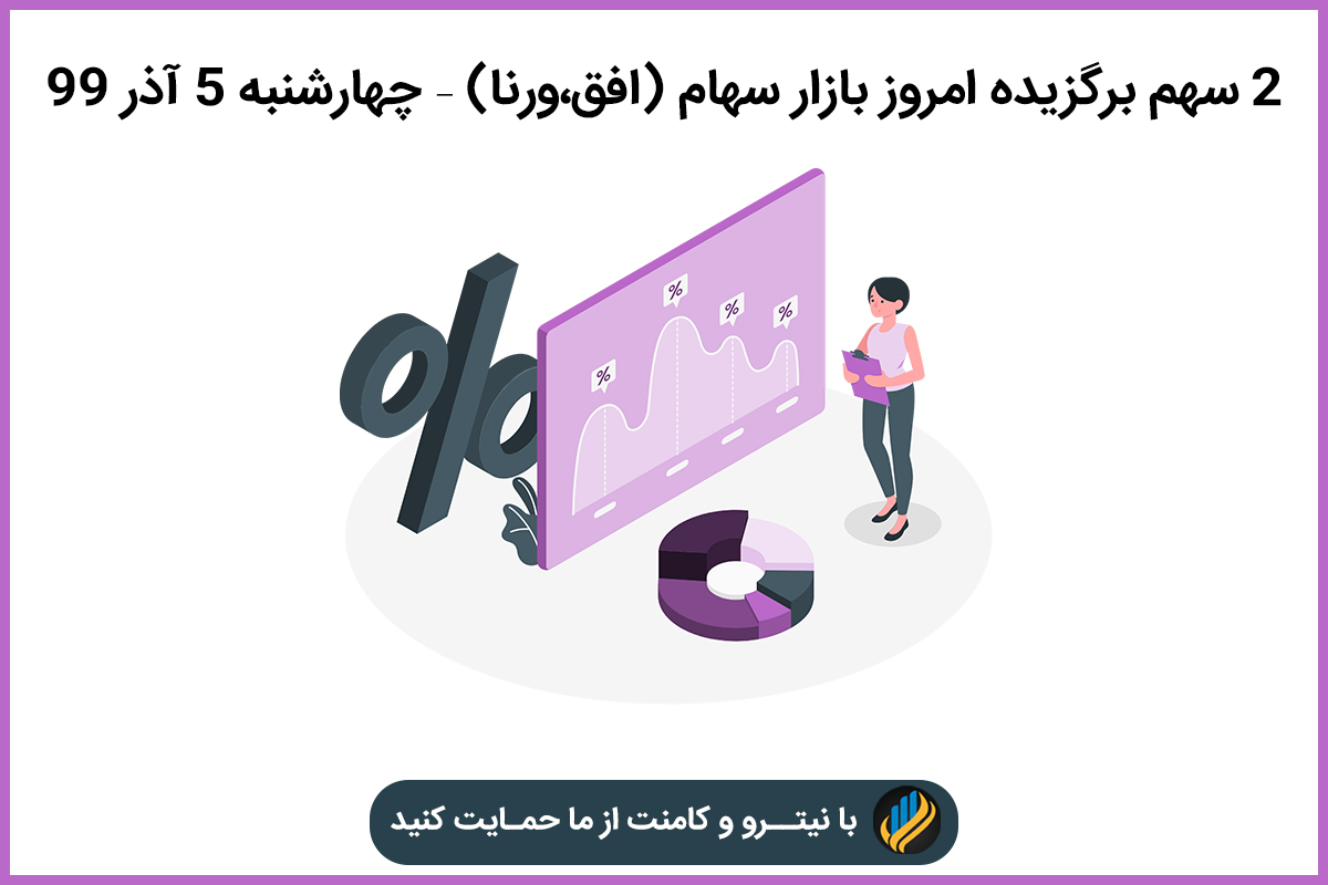2 سهم برگزیده امروز بازار سهام (افق،ورنا) 