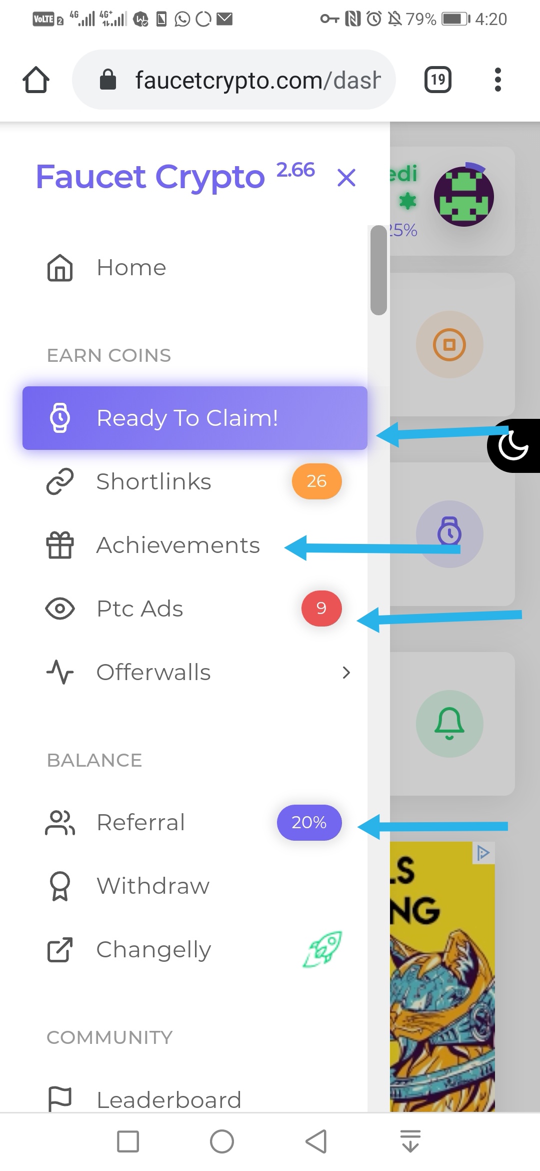 سایت Faucet crypto