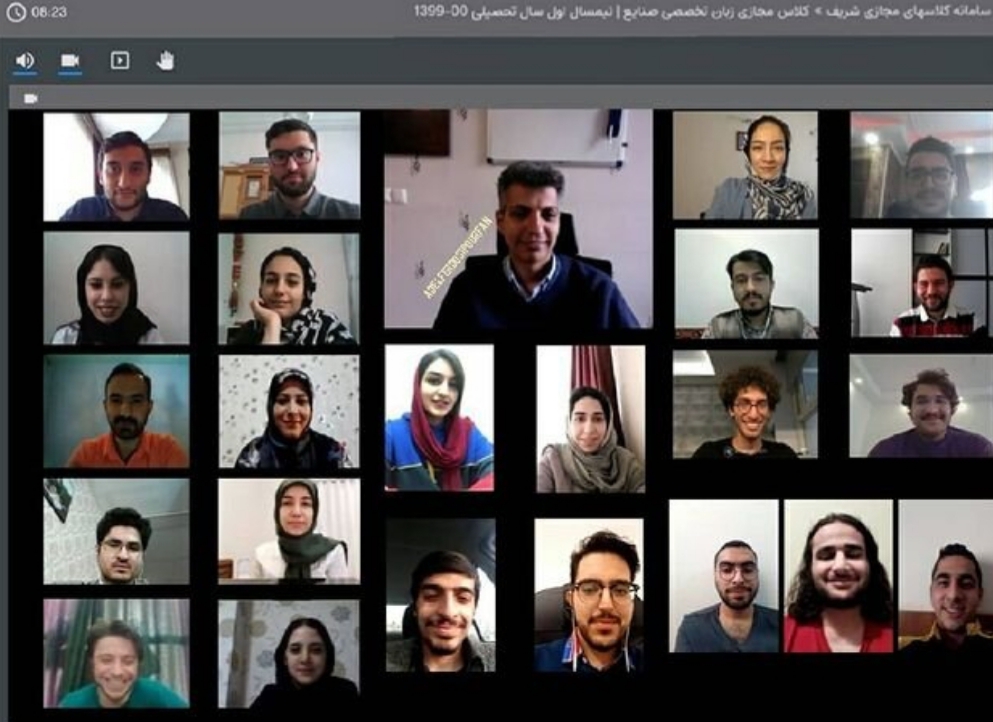  کلاس مجازی  فردوسی پور در دانشگاه صنعتی شریف