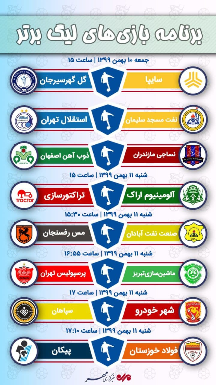 بازی‌های لیگ برتر