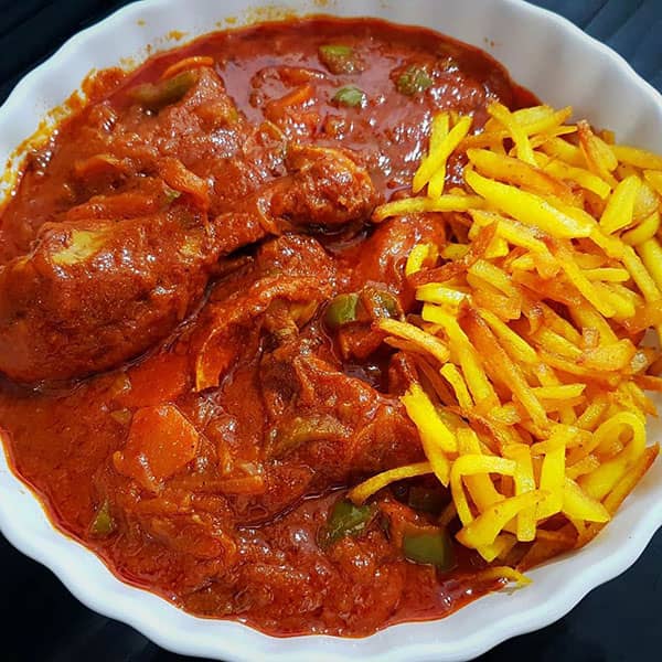 طرز تهیه خورش مرغ ساده