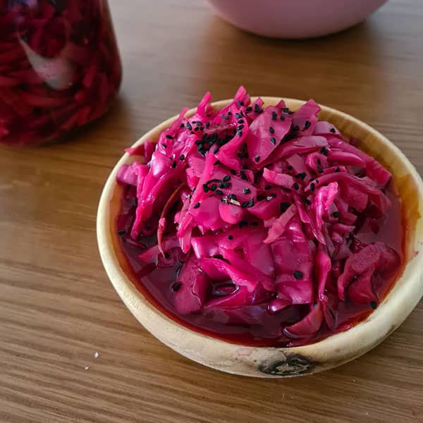 طرز تهیه ترشی کلم قرمز رستورانی