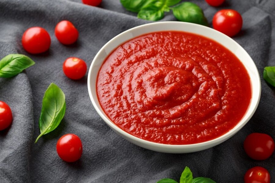 طرز تهیه سس گوجه‌فرنگی